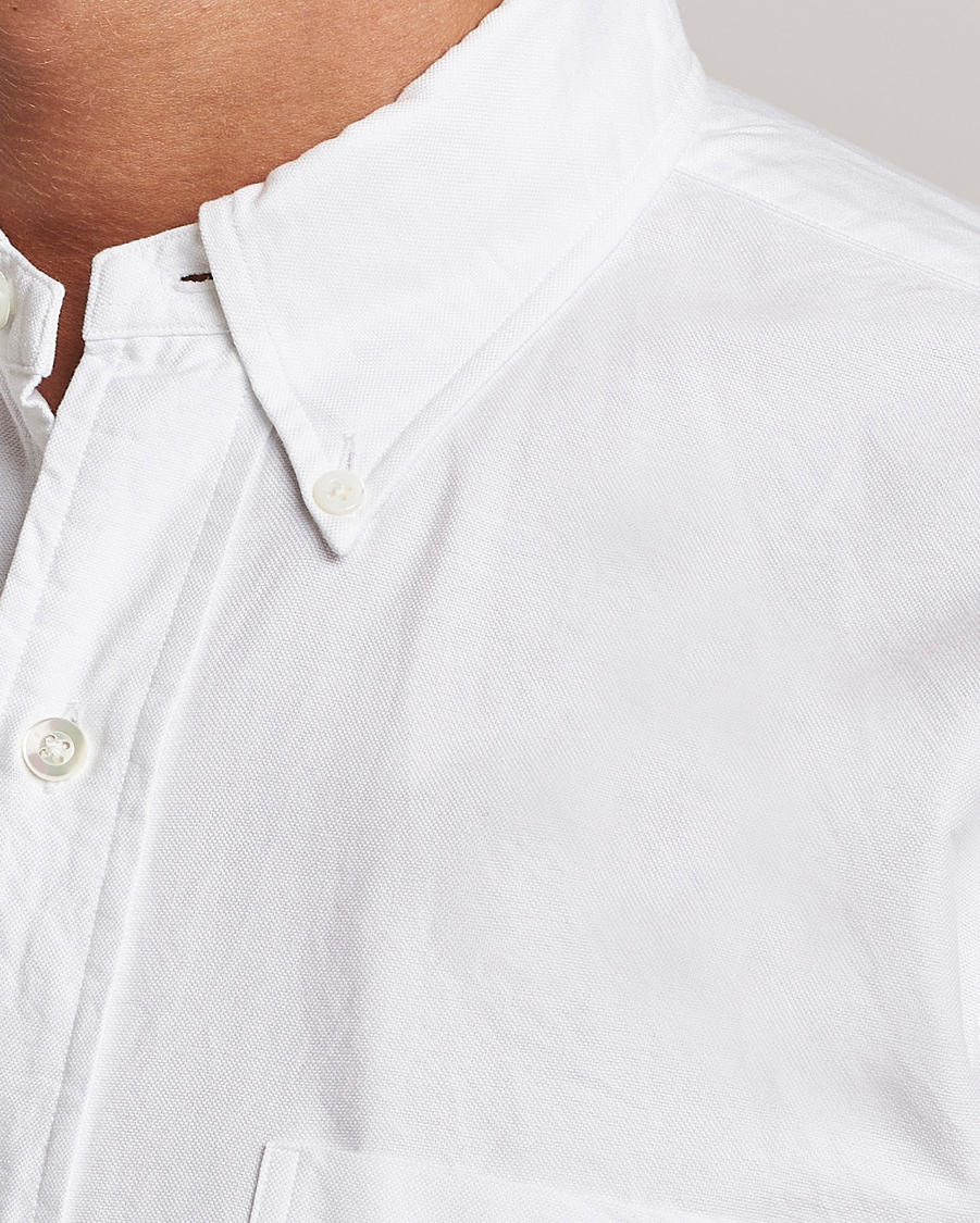 Men | Shirts | Kamakura Shirts | Vintage Ivy Oxford Button Down Shirt White