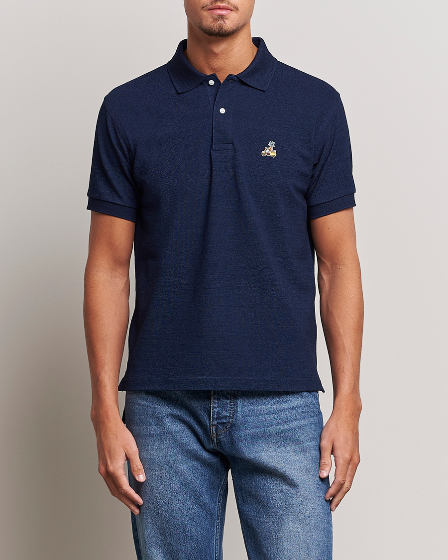 ameri lace polo shirt blue