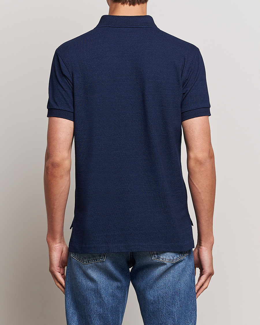 Men | Polo Shirts | Kamakura Shirts | Vintage Ivy Short Sleeve Polo Navy