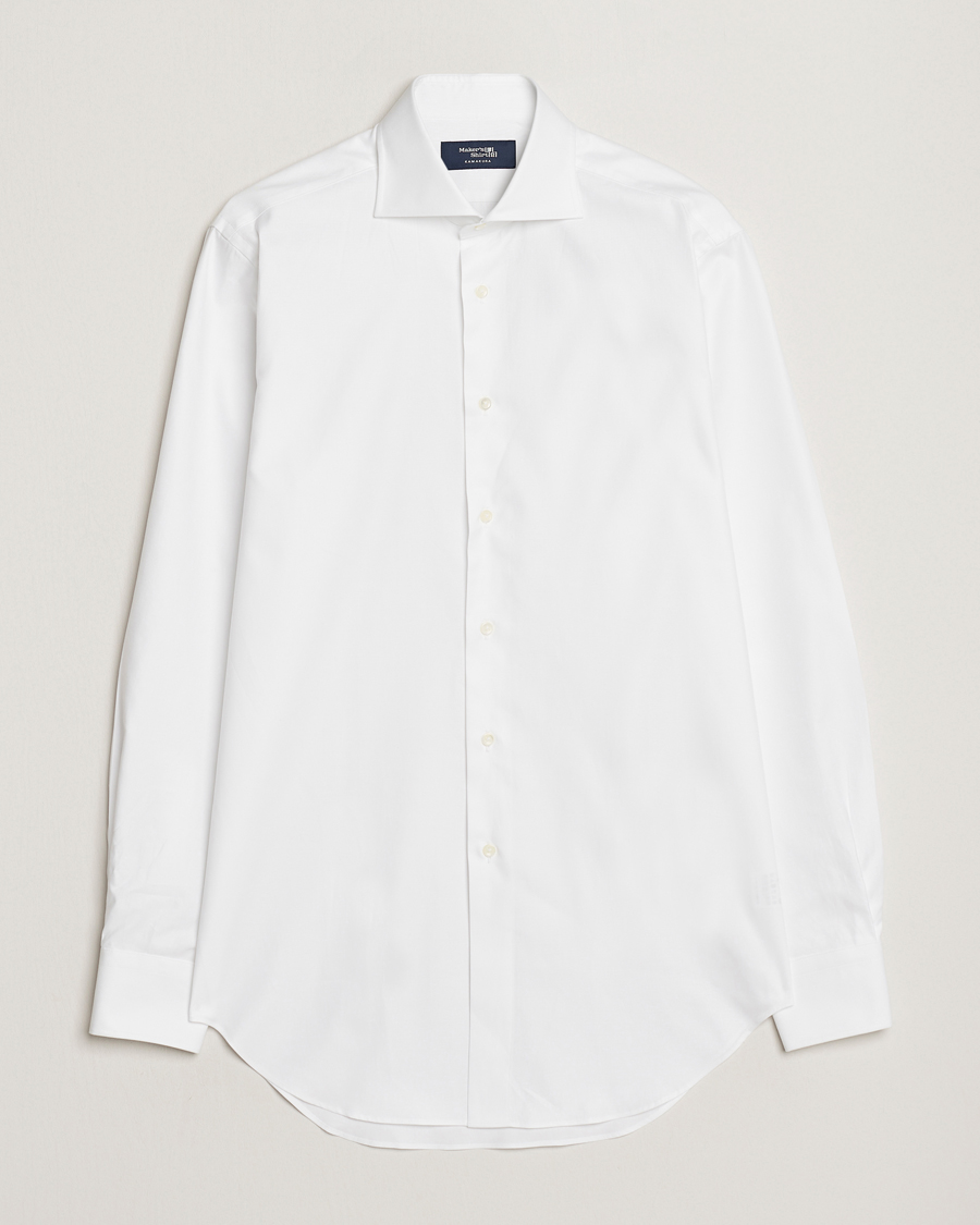 Men |  | Kamakura Shirts | Slim Fit Royal Oxford Spread Shirt White