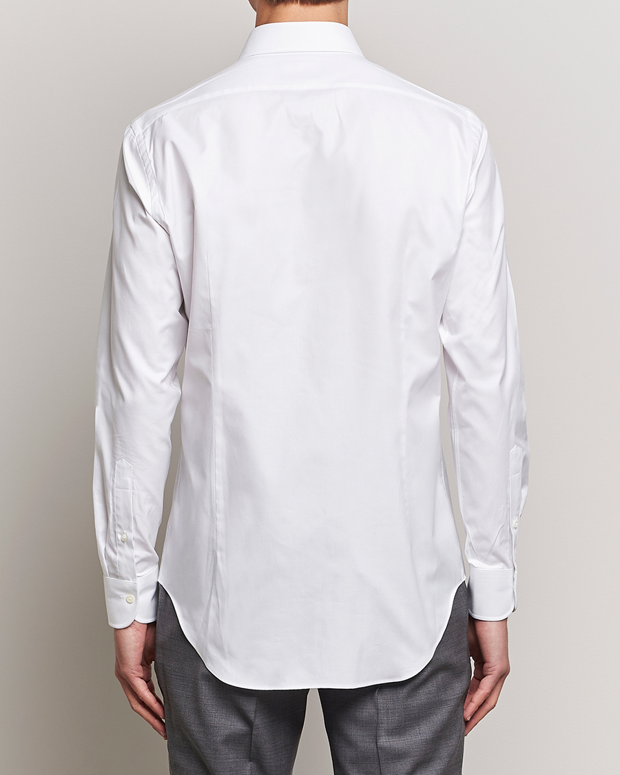 Men | Shirts | Kamakura Shirts | Slim Fit Royal Oxford Spread Shirt White