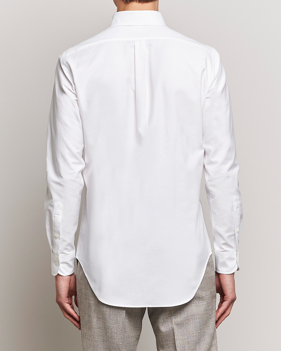 Men | Shirts | Kamakura Shirts | Slim Fit Oxford BD Shirt White