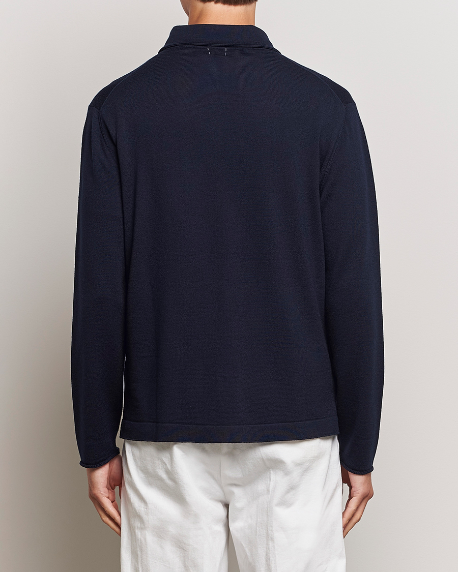 Men | Sweaters & Knitwear | Massimo Alba | Shawl Collar Cardigan Navy