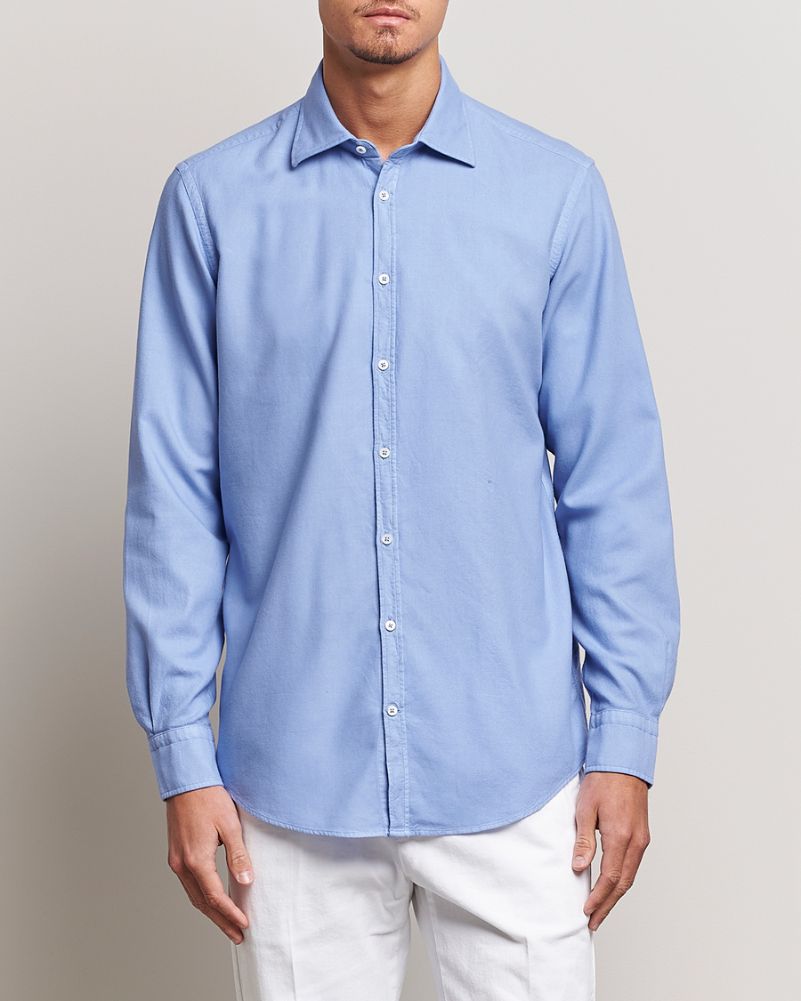 Men | Flannel Shirts | Massimo Alba | Genova Vajella Flannel Shirt Capri