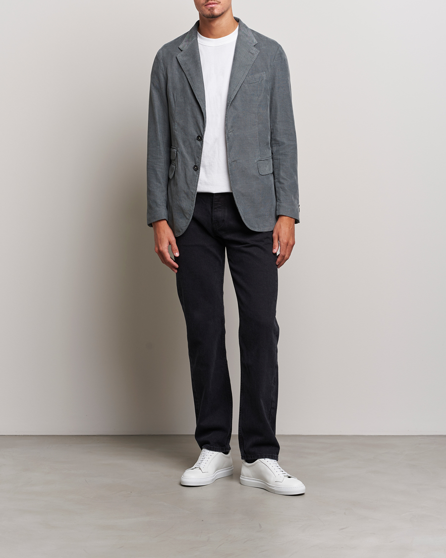 Men | Blazers | Massimo Alba | Baby Corduroy Blazer Smoke