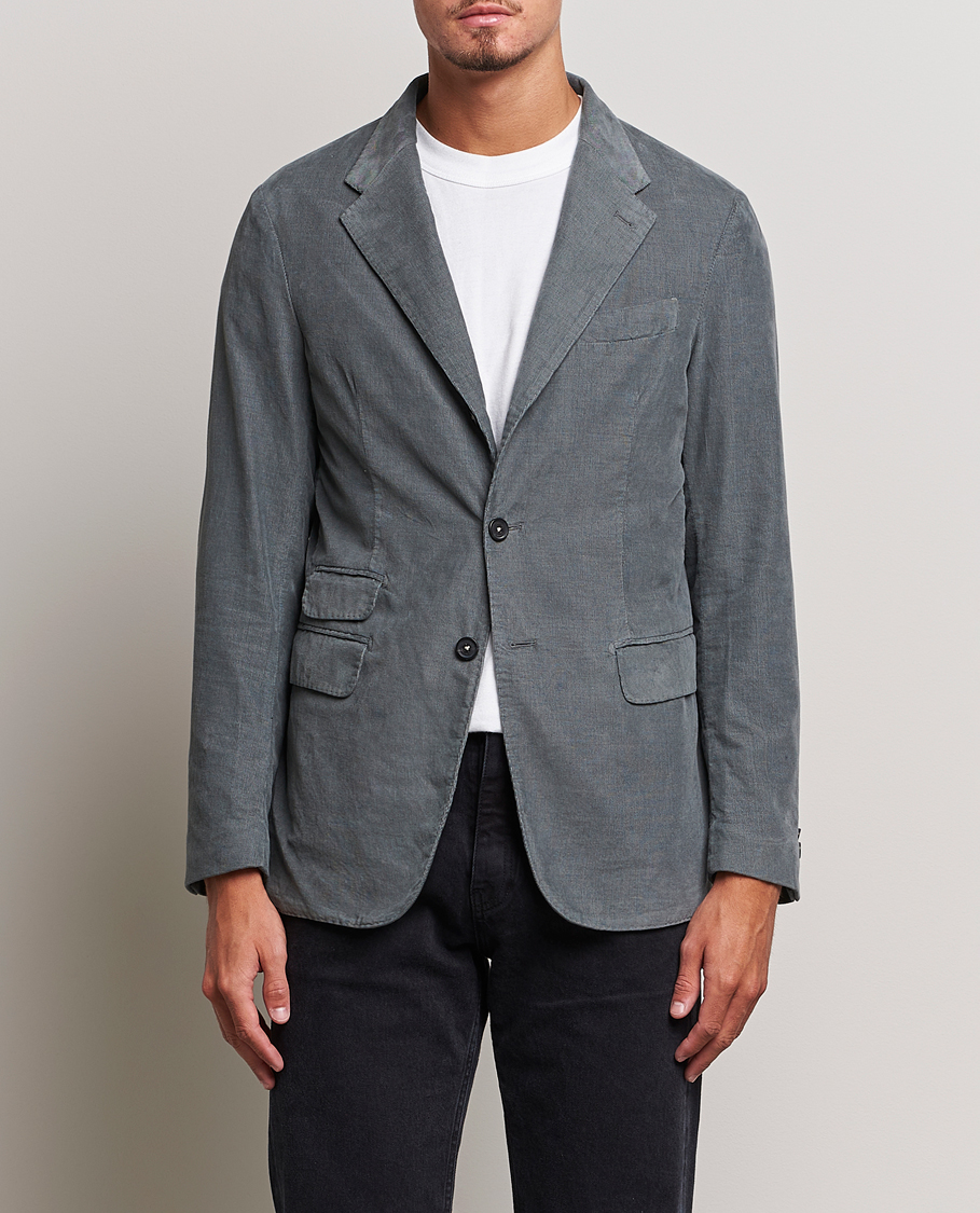 Men | Blazers | Massimo Alba | Baby Corduroy Blazer Smoke