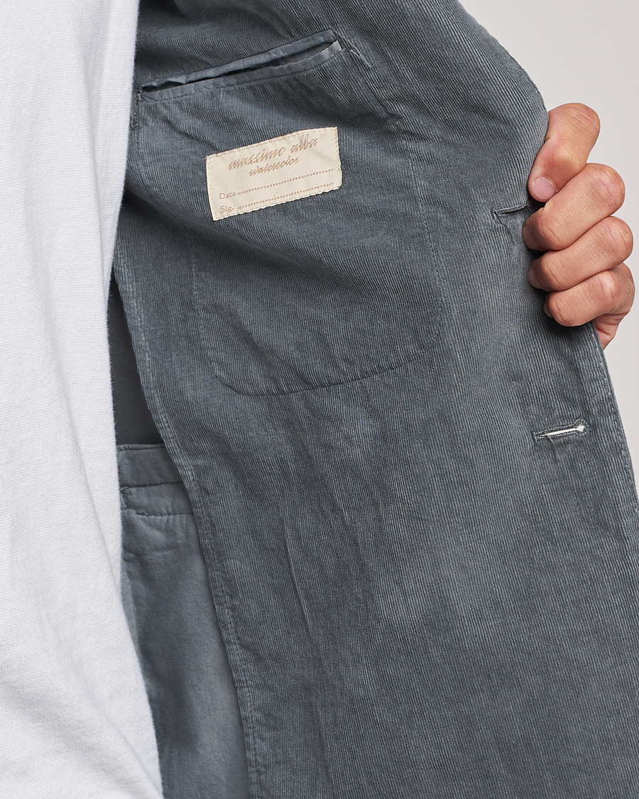 Men | Blazers | Massimo Alba | Baby Corduroy Blazer Smoke