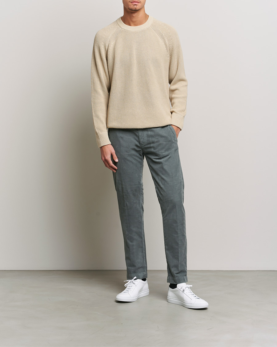 Men | Trousers | Massimo Alba | Baby Corduroy Trousers Smoke