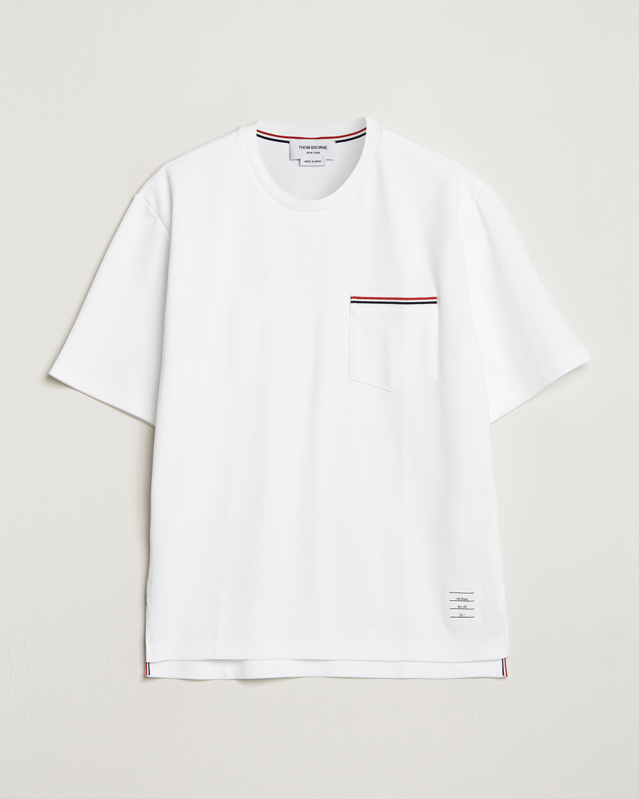 Men | Thom Browne | Thom Browne | Short Sleeve Pocket T-Shirt White