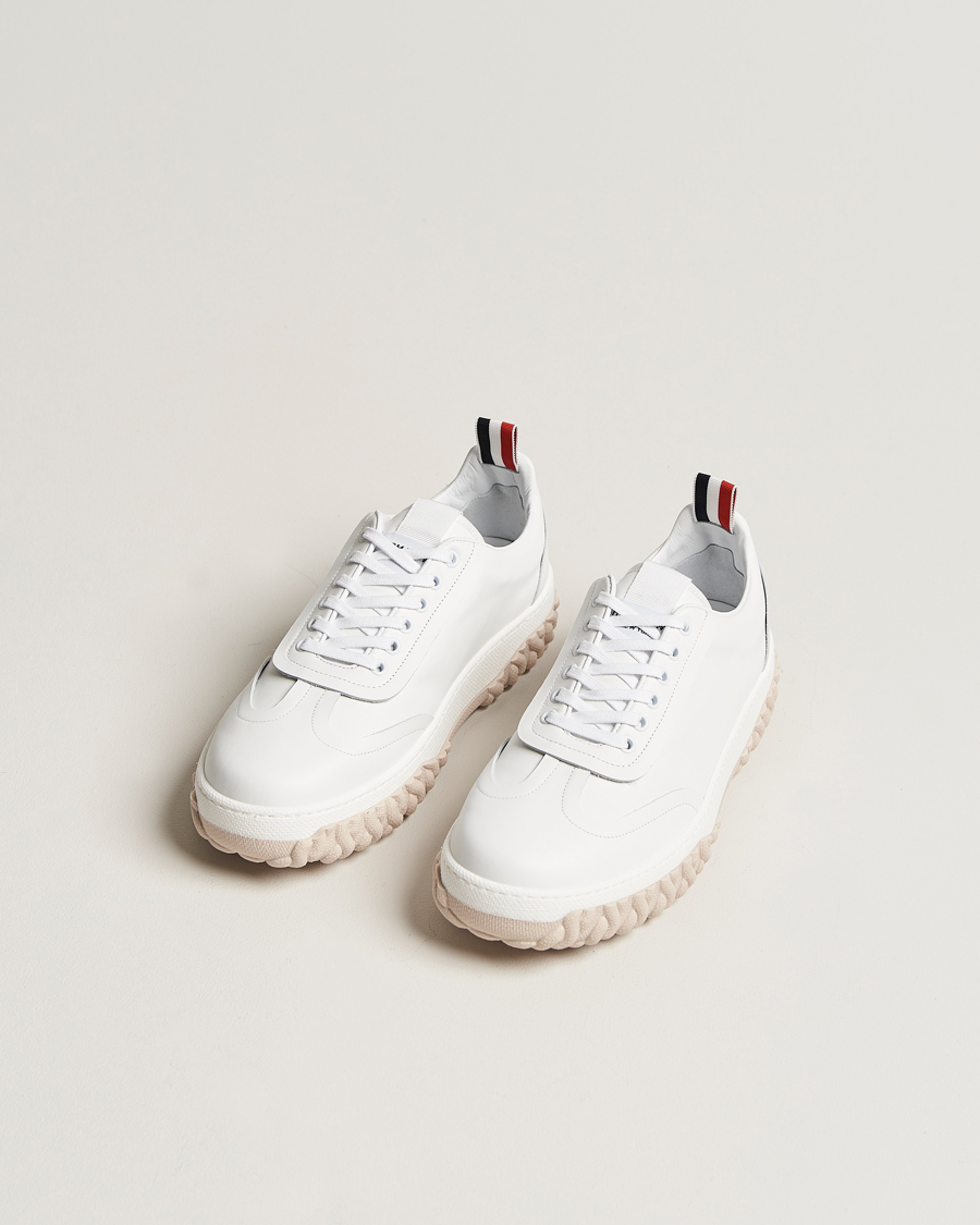 Men | Luxury Brands | Thom Browne | Cable Sole Field Shoe White
