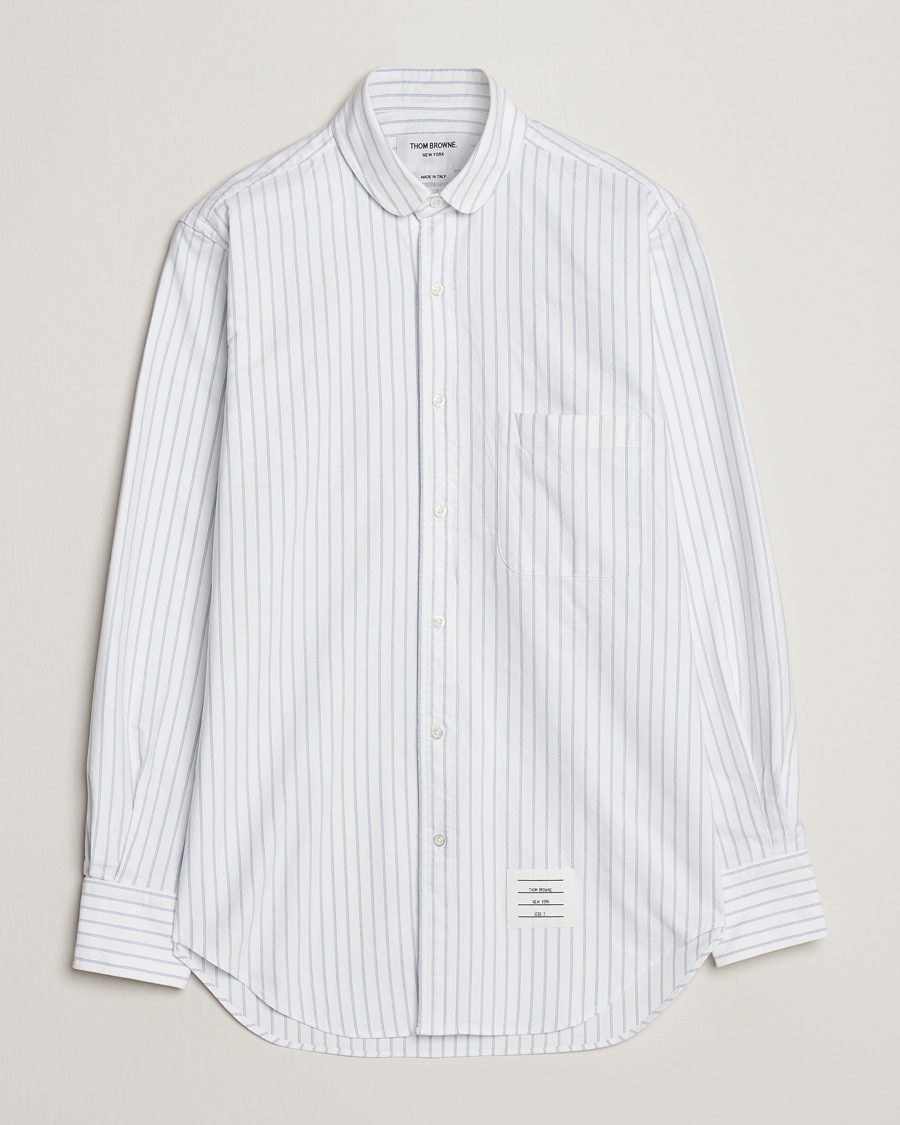Men | Thom Browne | Thom Browne | Oxford Pinstripe Shirt Light Blue