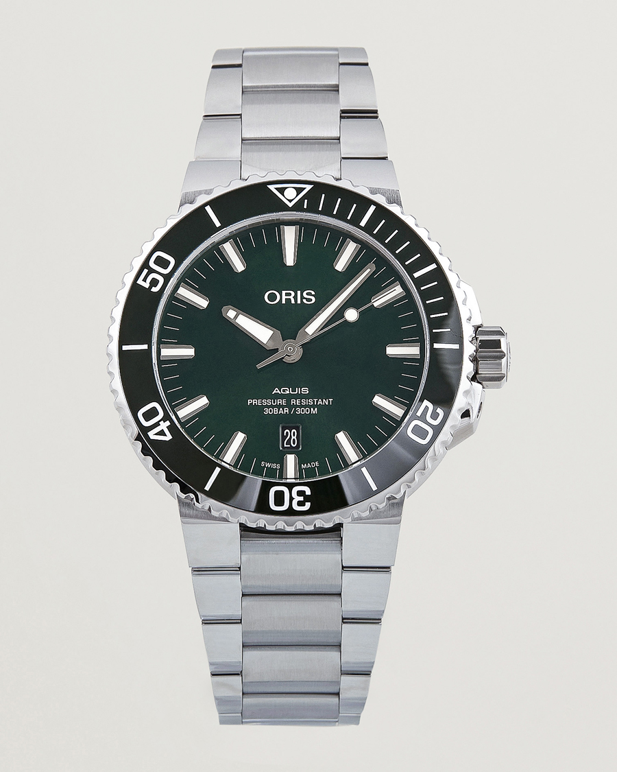 Men | Oris Aquis Date 43,5mm Green | Oris | Aquis Date 43,5mm Green