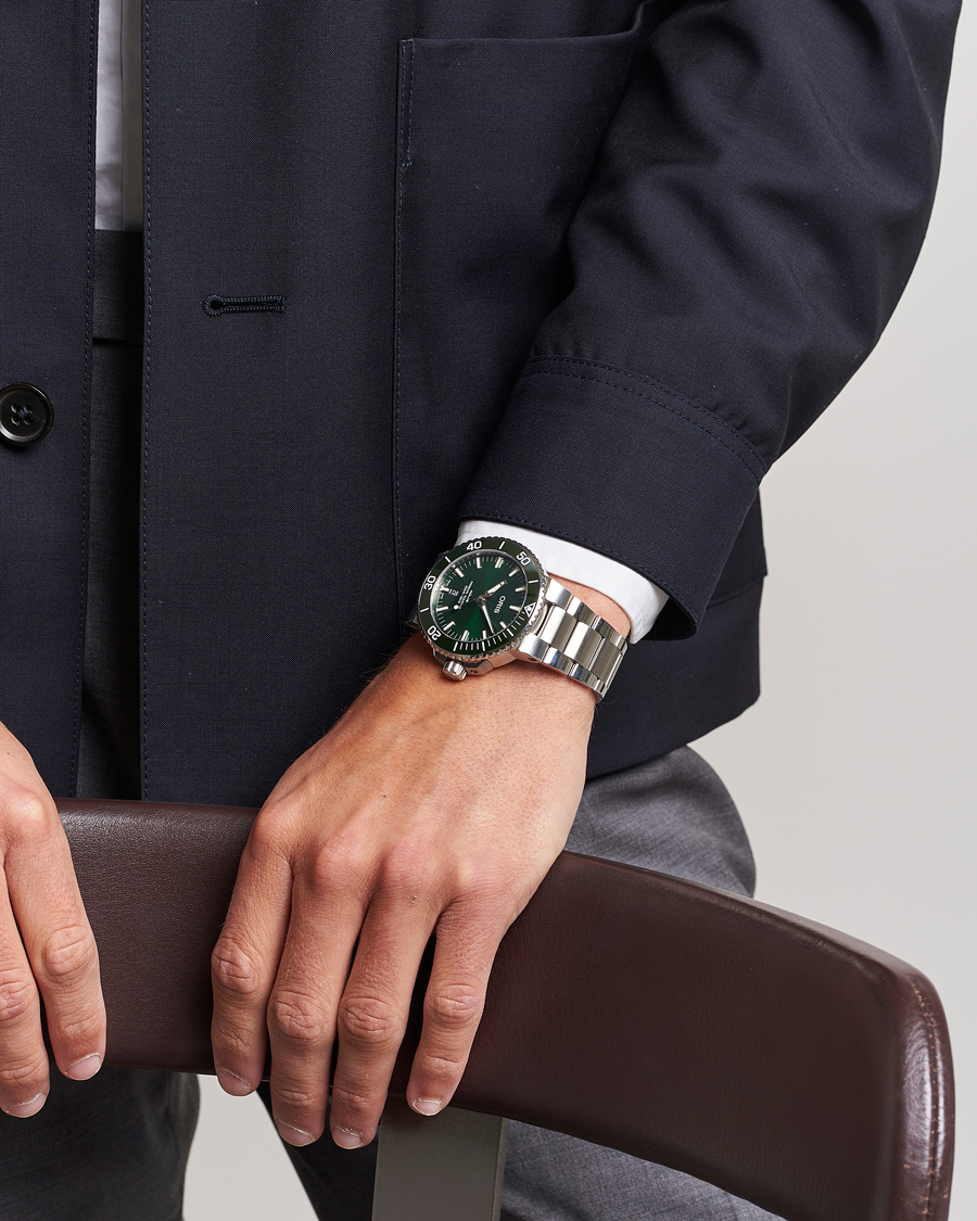 Men | Oris Aquis Date 43,5mm Green | Oris | Aquis Date 43,5mm Green