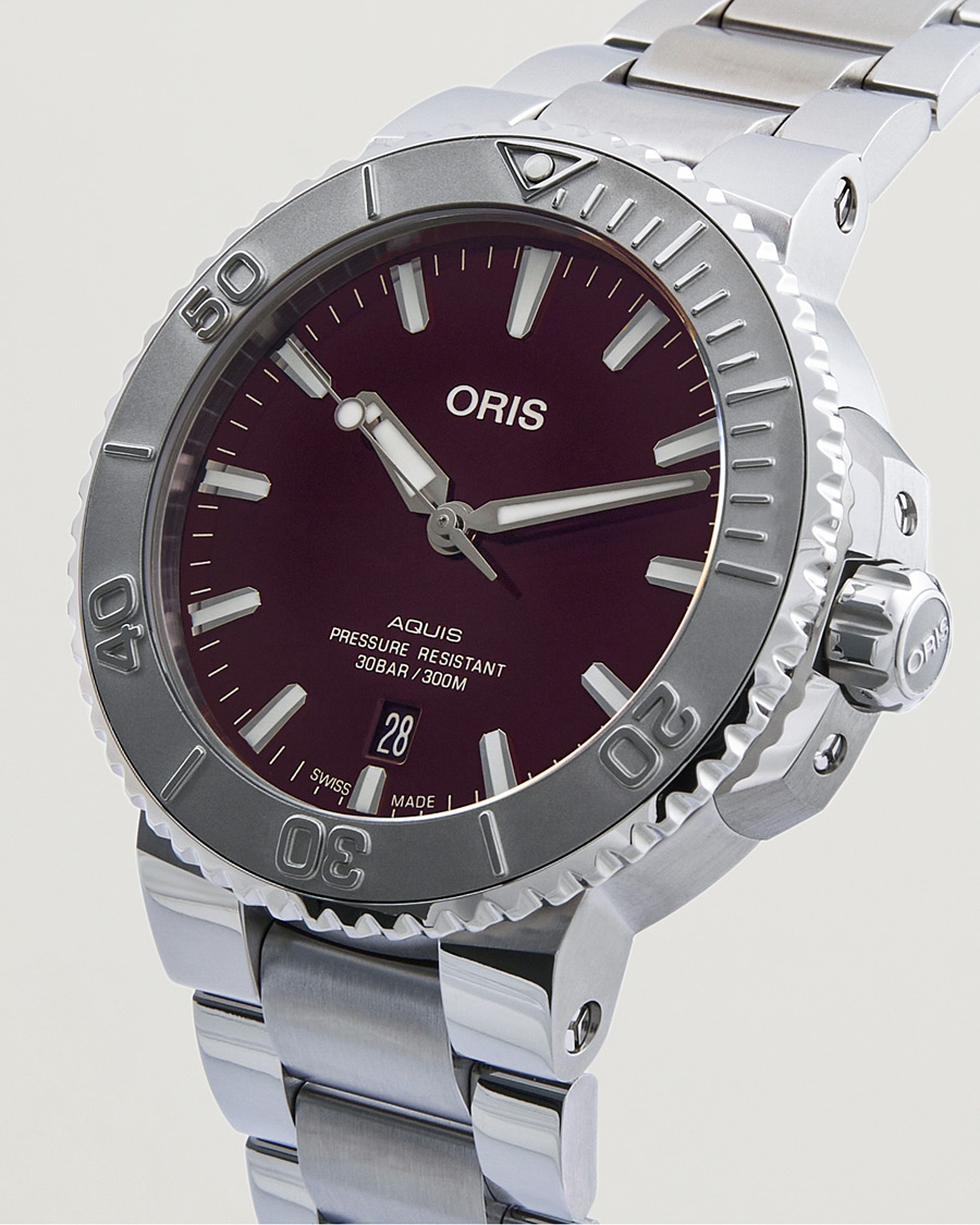 Men | Oris Aquis Date 41,5mm Cherry | Oris | Aquis Date 41,5mm Cherry
