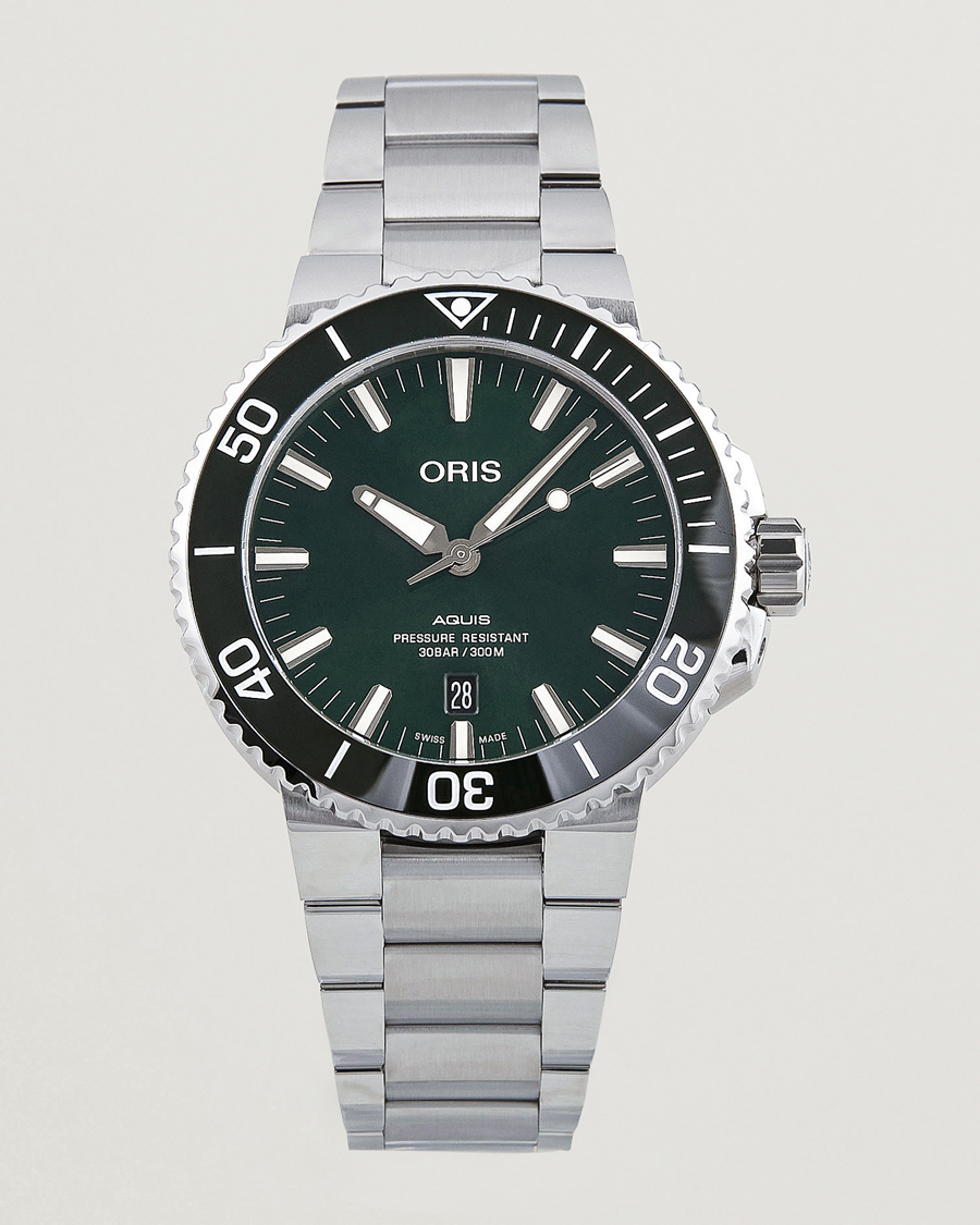 Men | Oris Aquis Date 41,5mm Green | Oris | Aquis Date 41,5mm Green