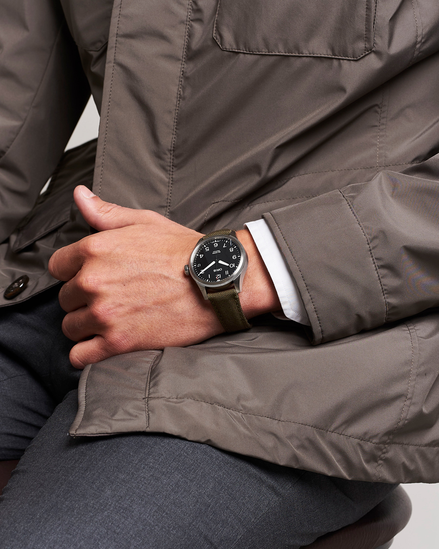 Men | Oris Big Crown Propilot Date 41mm Leather Bracelet Black | Oris | Big Crown Propilot Date 41mm Leather Bracelet Black