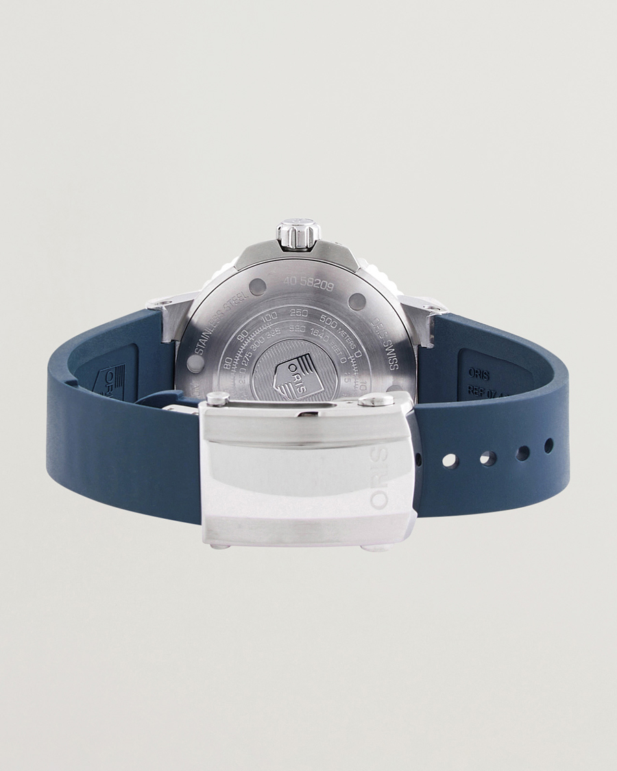 Men | Oris Aquis Small Second 45,5mm Rubber Bracelet Blue | Oris | Aquis Small Second 45,5mm Rubber Bracelet Blue