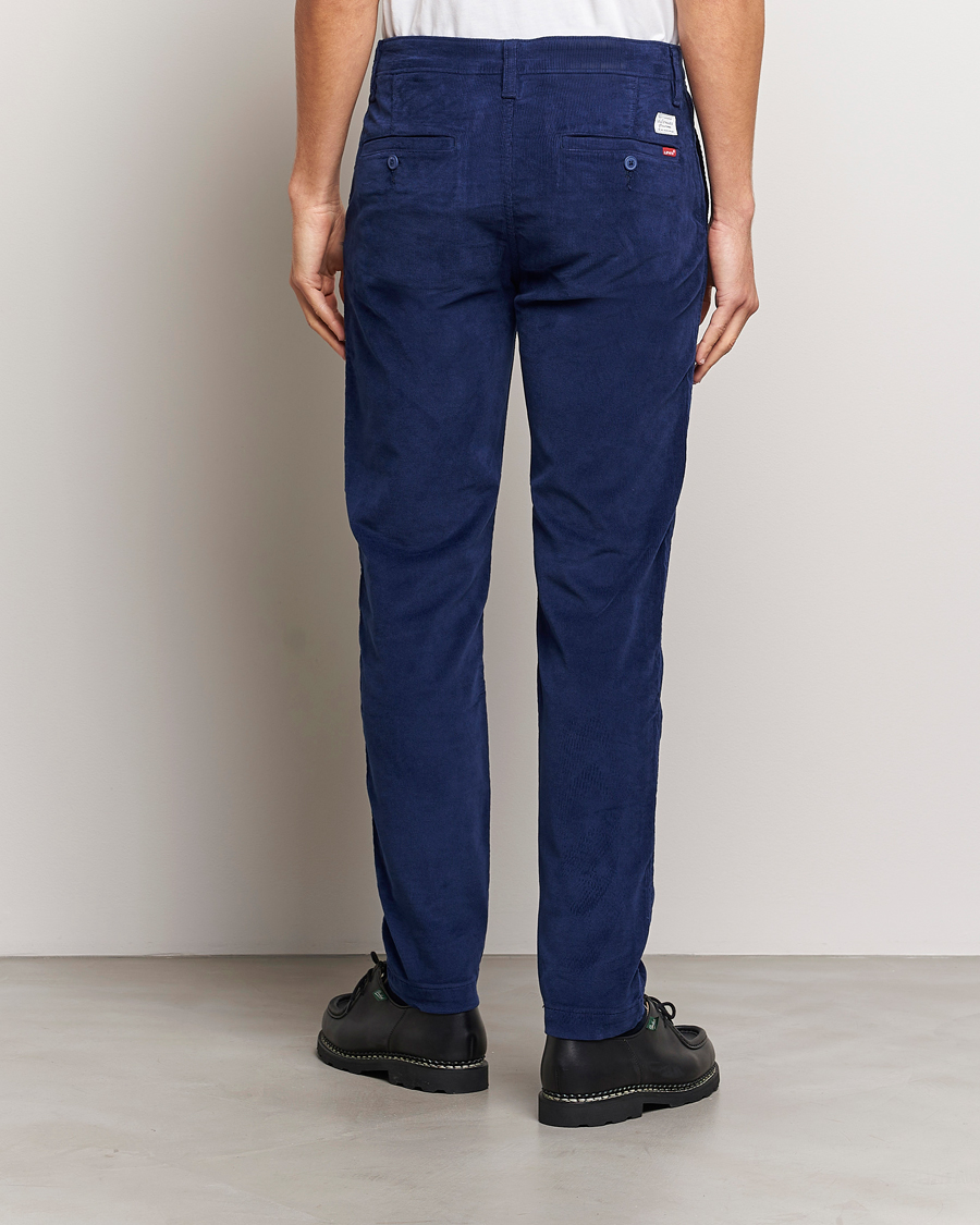 Men | Trousers | Levi's | Garment Dyed Stretch Corduroy Chino Ocean Cavern