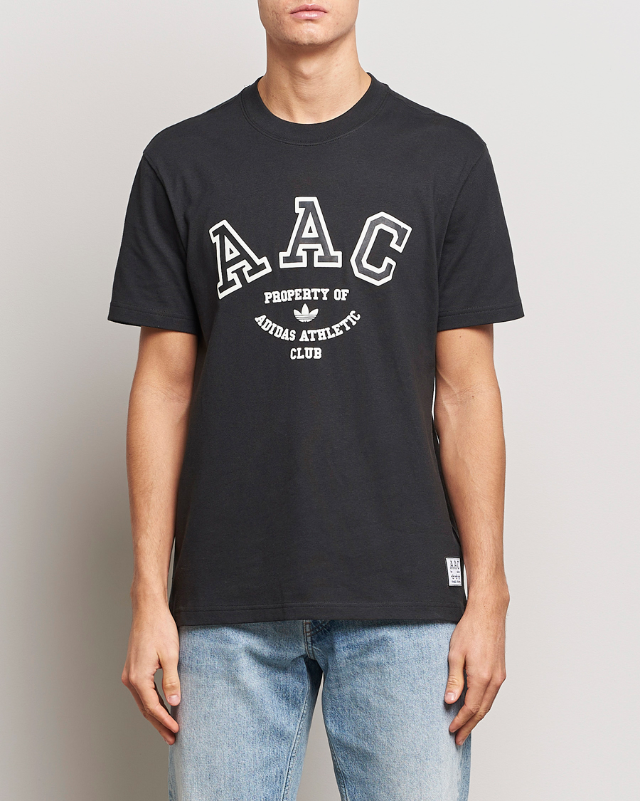 Men | T-Shirts | adidas Originals | Hack Logo Crew Neck T-Shirt Black