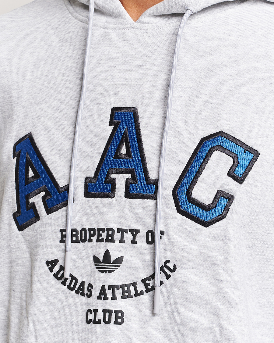 Men | Sweaters & Knitwear | adidas Originals | Hack Logo Hoodie Light Grey