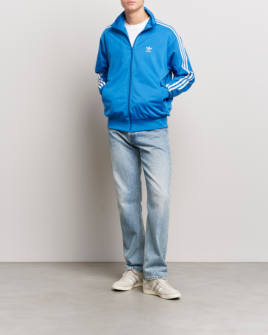 Men | Sweaters & Knitwear | adidas Originals | Firebird Full Zip Blue