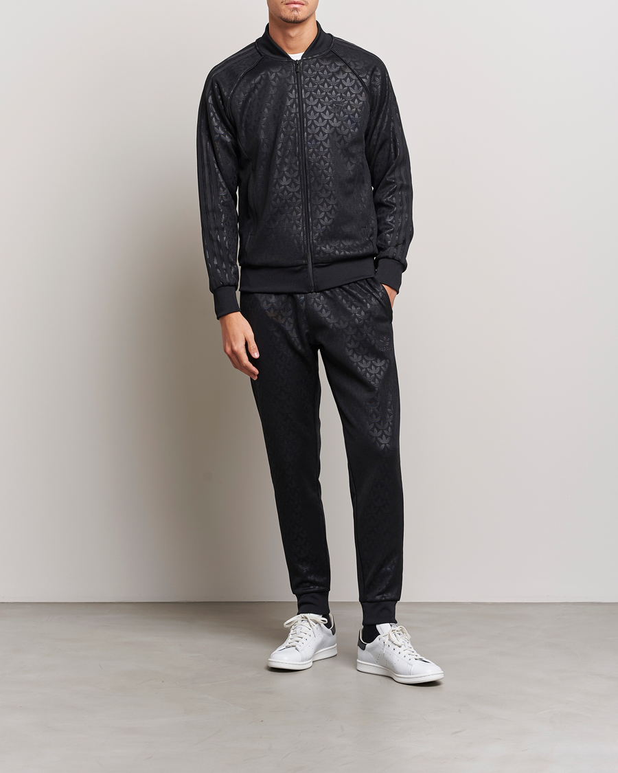 Men | Sweaters & Knitwear | adidas Originals | Monogram Full Zip Black