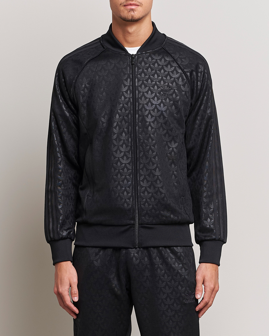 Men | Sweaters & Knitwear | adidas Originals | Monogram Full Zip Black