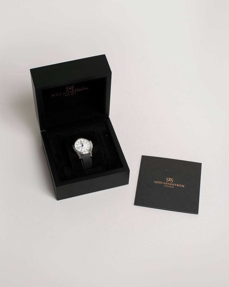 Men | Sjöö Sandström Pre-Owned Royal Steel Worldtimer 36mm SS-1836-WT | Sjöö Sandström Pre-Owned | Royal Steel Worldtimer 36mm SS-1836-WT