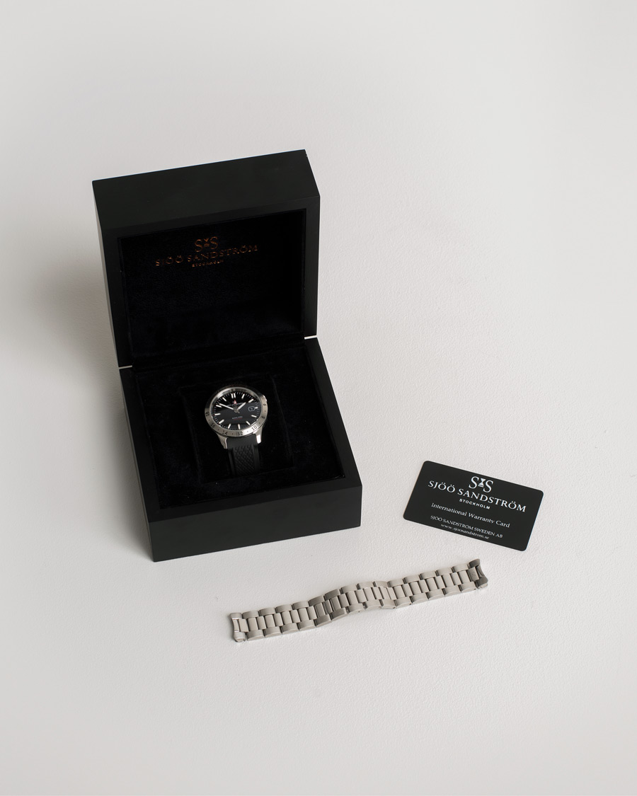 Men | Sjöö Sandström Pre-Owned Royal Steel Worldtimer 41mm SS-1841-WT | Sjöö Sandström Pre-Owned | Royal Steel Worldtimer 41mm SS-1841-WT