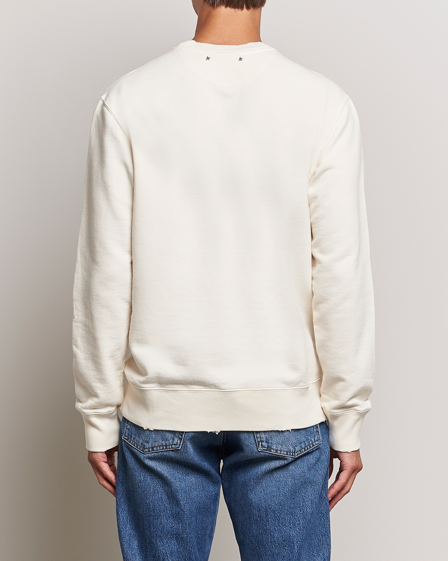 Men | Sweaters & Knitwear | Golden Goose | Deluxe Brand Running Club Sweatshirt Heritage White