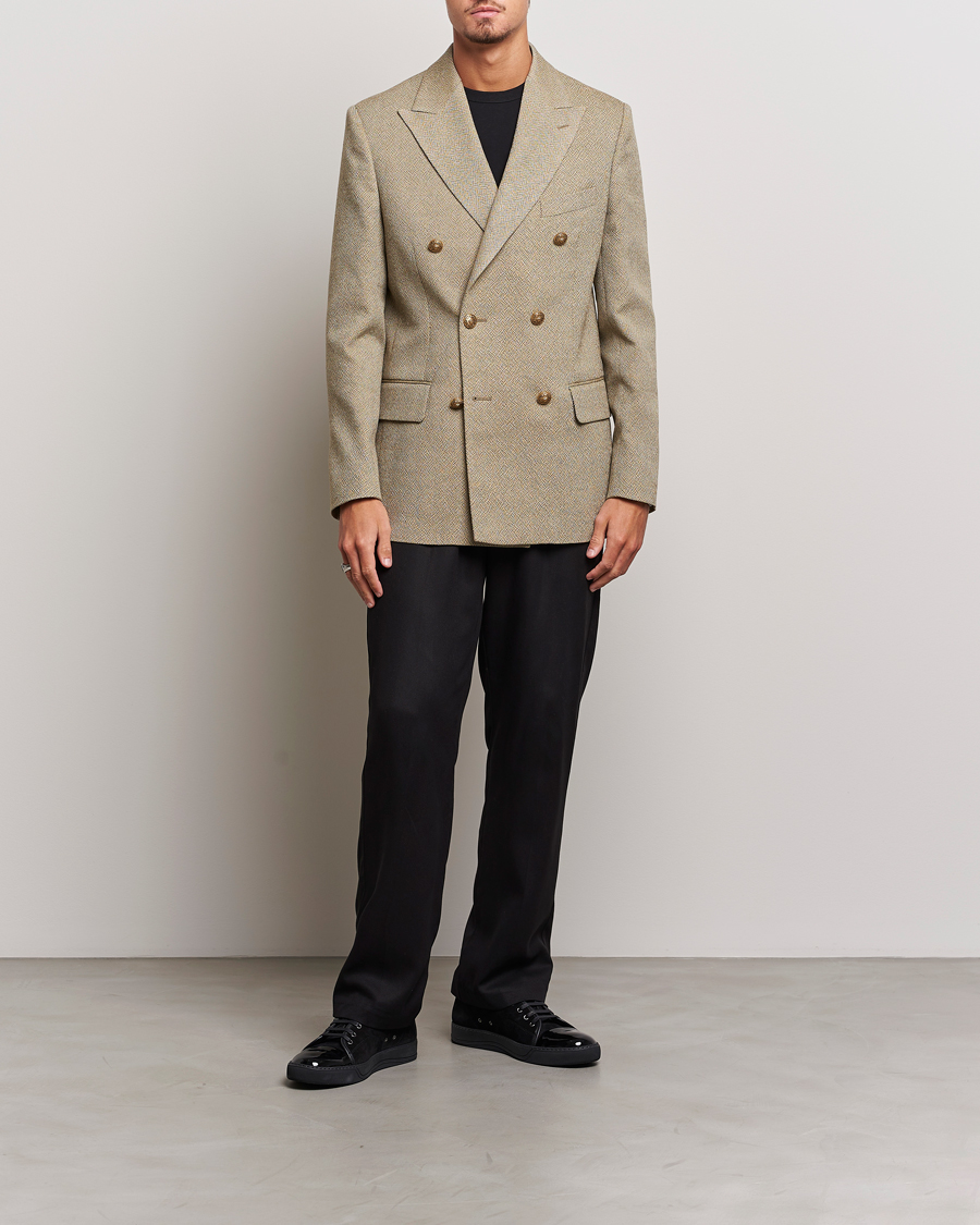 Men | Blazers | Golden Goose | Deluxe Brand Double Breasted Blazer Beige