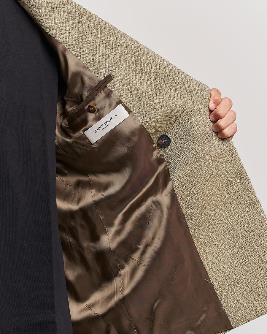 Men | Blazers | Golden Goose | Deluxe Brand Double Breasted Blazer Beige