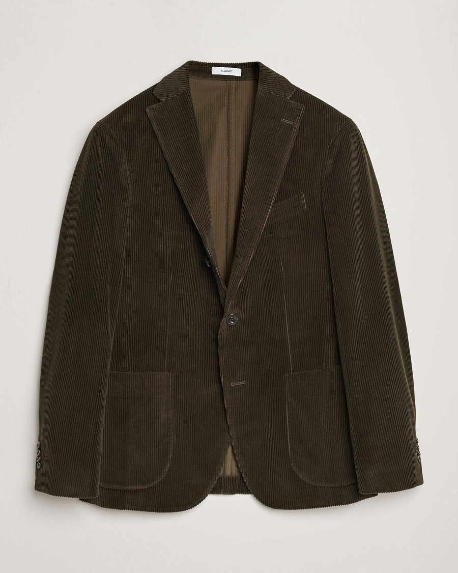 Men | Corduroy Blazers | Boglioli | K Jacket Corduroy Blazer Dark Green