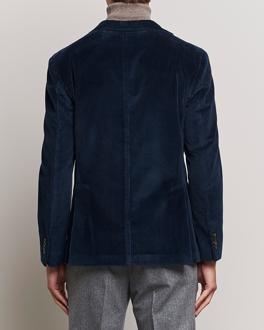 Men | Blazers | Boglioli | K Jacket Corduroy Blazer Navy