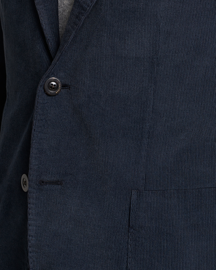 Men | Suits | Boglioli | K Jacket Baby Corduroy Suit Navy
