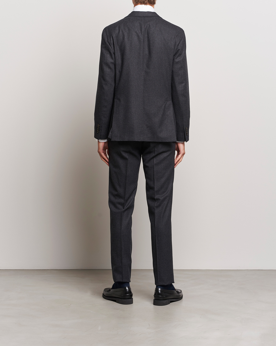 Men |  | Boglioli | K Jacket Light Flannel Suit Dark Grey