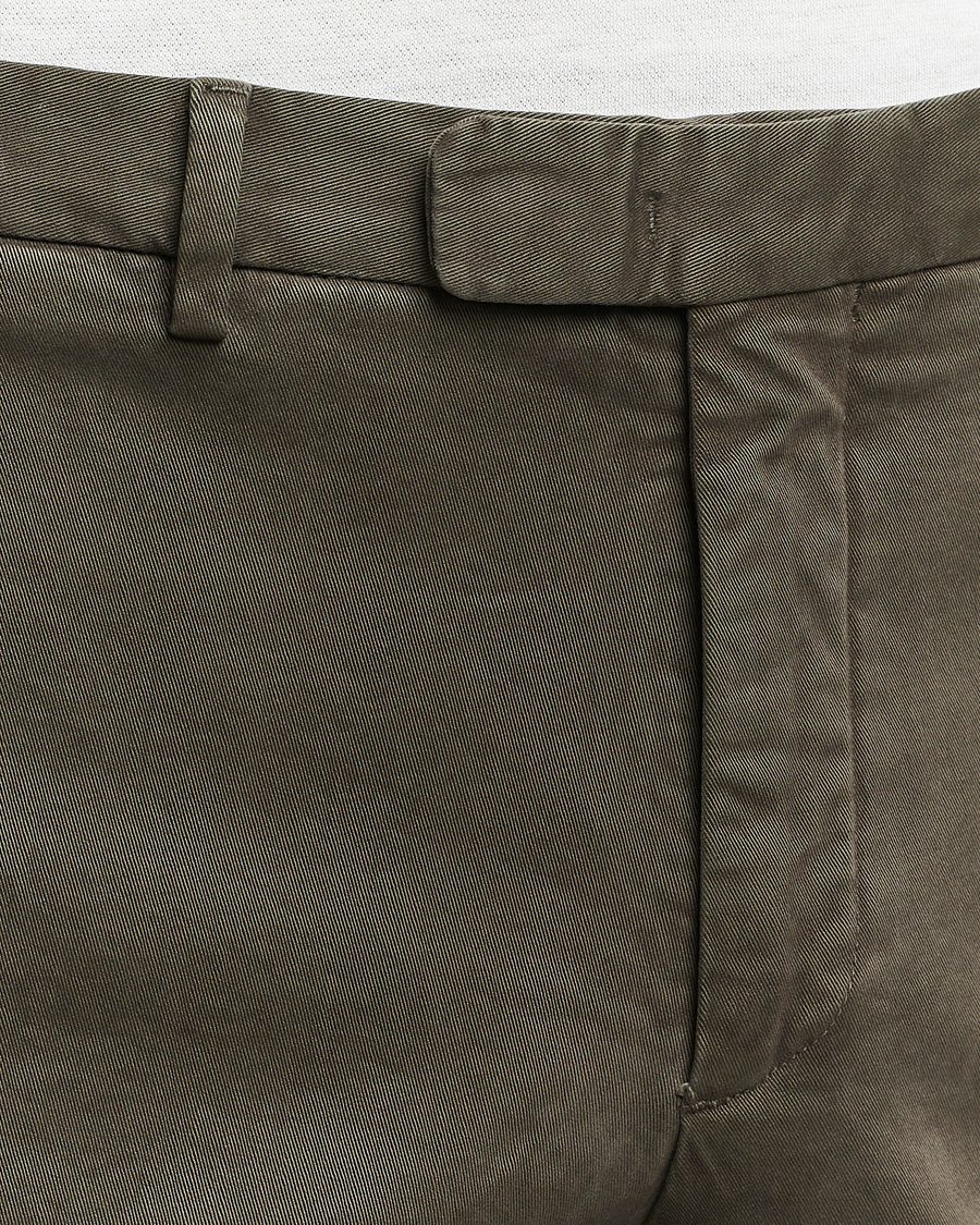 Men | Trousers | Boglioli | Cotton Twill Trousers Brown