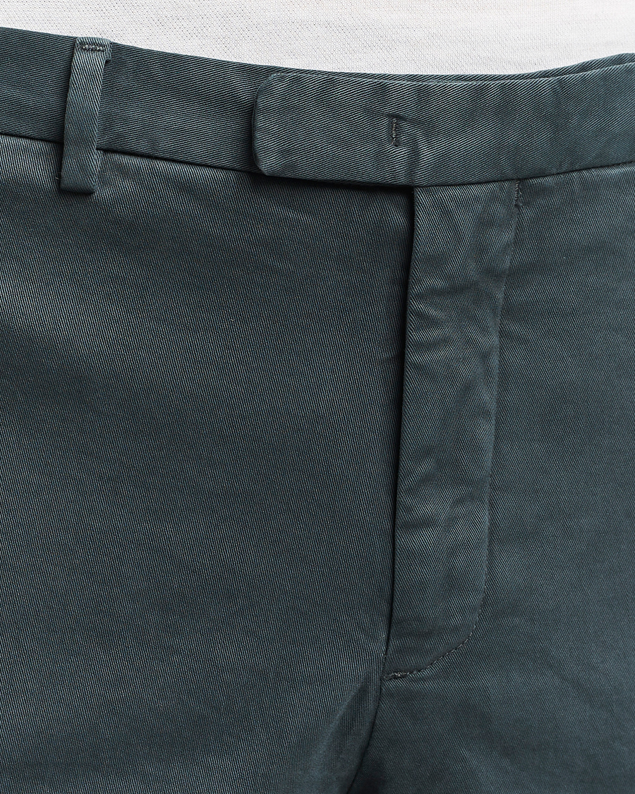 Men | Trousers | Boglioli | Cotton Twill Trousers Navy