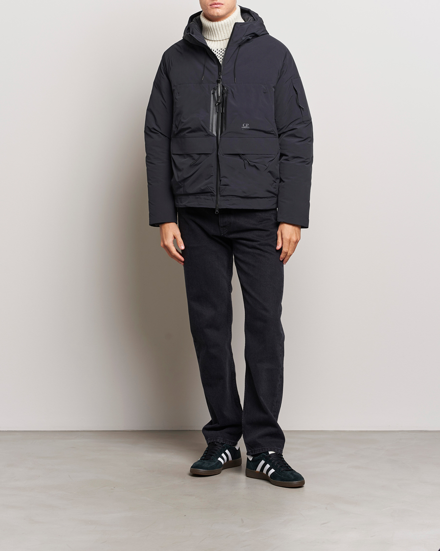 Men | Coats & Jackets | C.P. Company | Micro M Re-Cycled Hood Jacket Black
