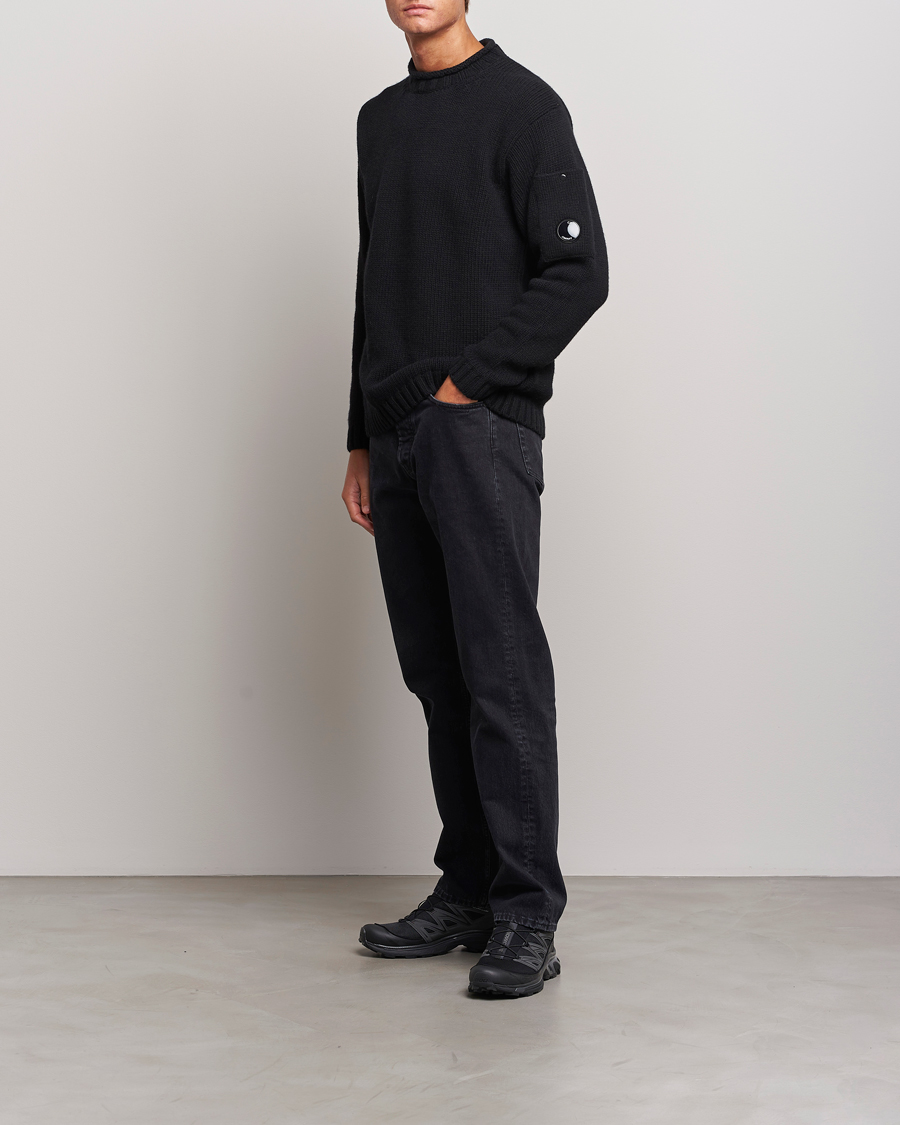 Men | Sweaters & Knitwear | C.P. Company | Knitted Lambswool Turtleneck Black