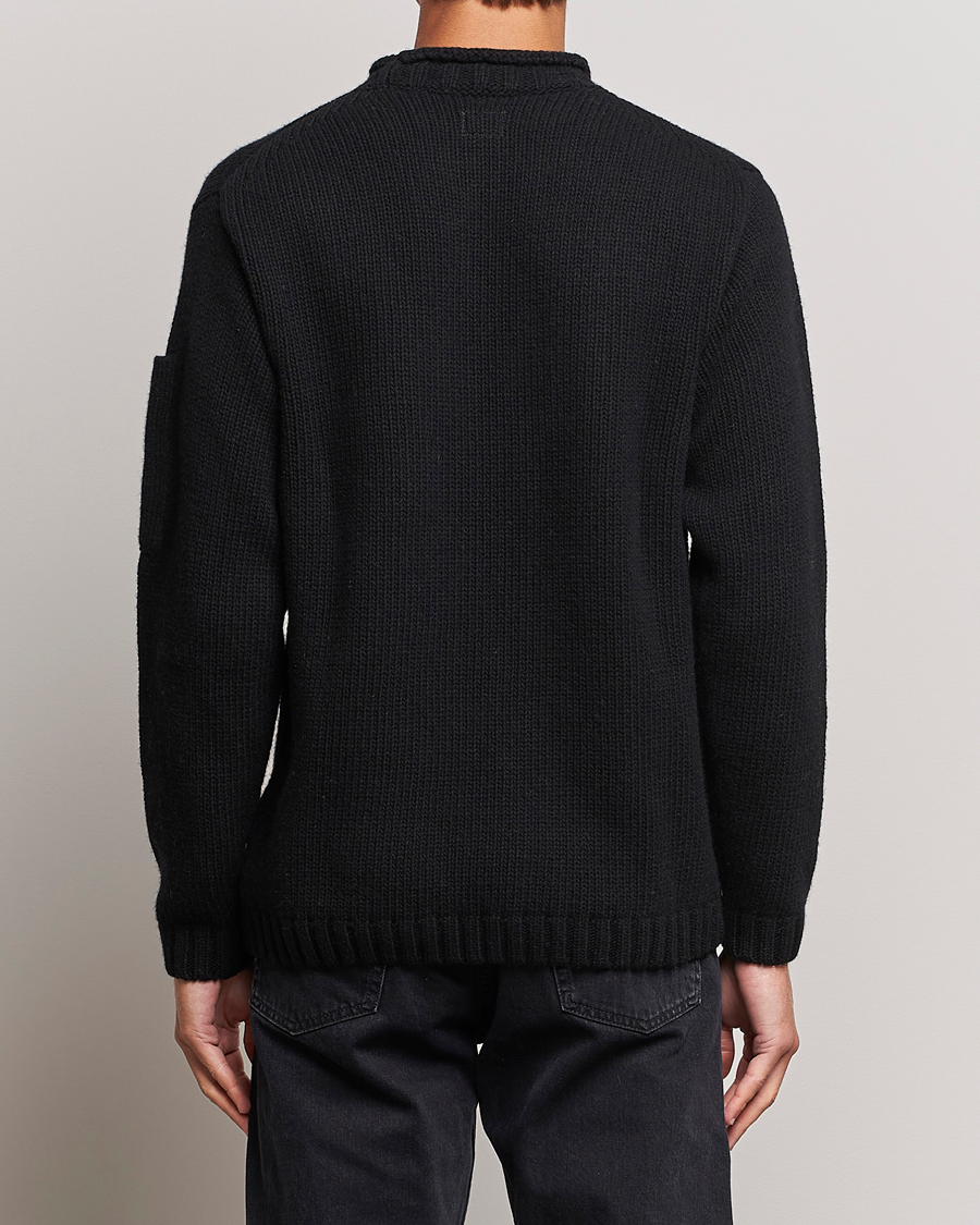 Men | Sweaters & Knitwear | C.P. Company | Knitted Lambswool Turtleneck Black