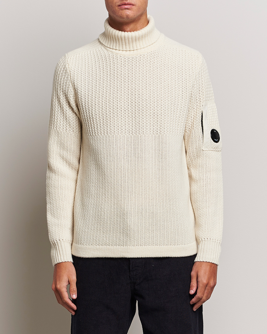 Men | C.P. Company | C.P. Company | Heavy Knitted Lambswool Rollneck White