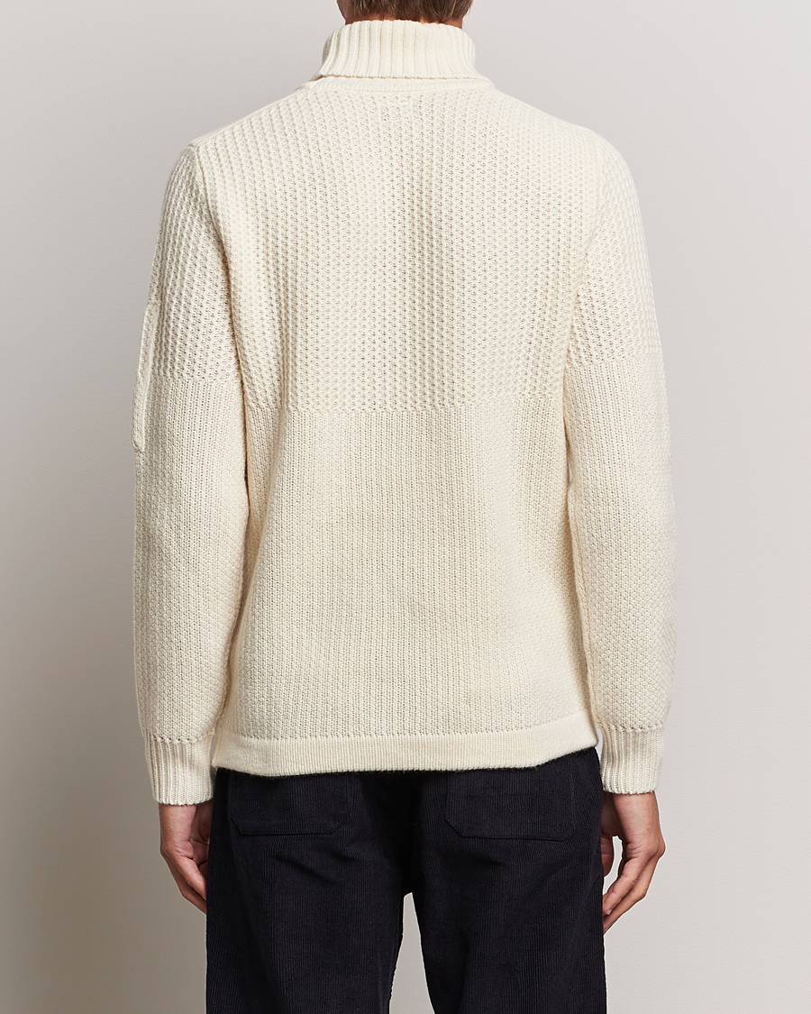 Men | Sweaters & Knitwear | C.P. Company | Heavy Knitted Lambswool Rollneck White