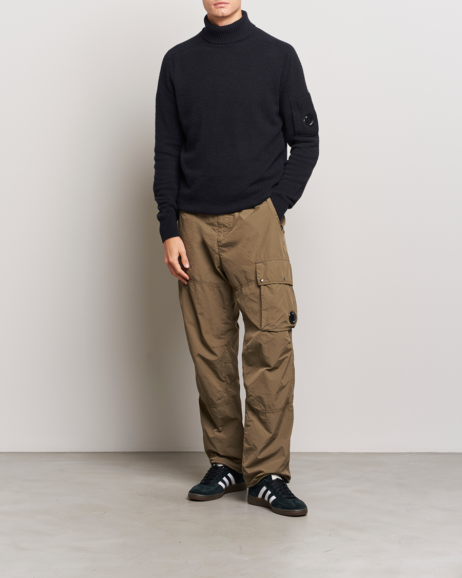 Men | Sweaters & Knitwear | C.P. Company | Fleece Knit Rollneck Black