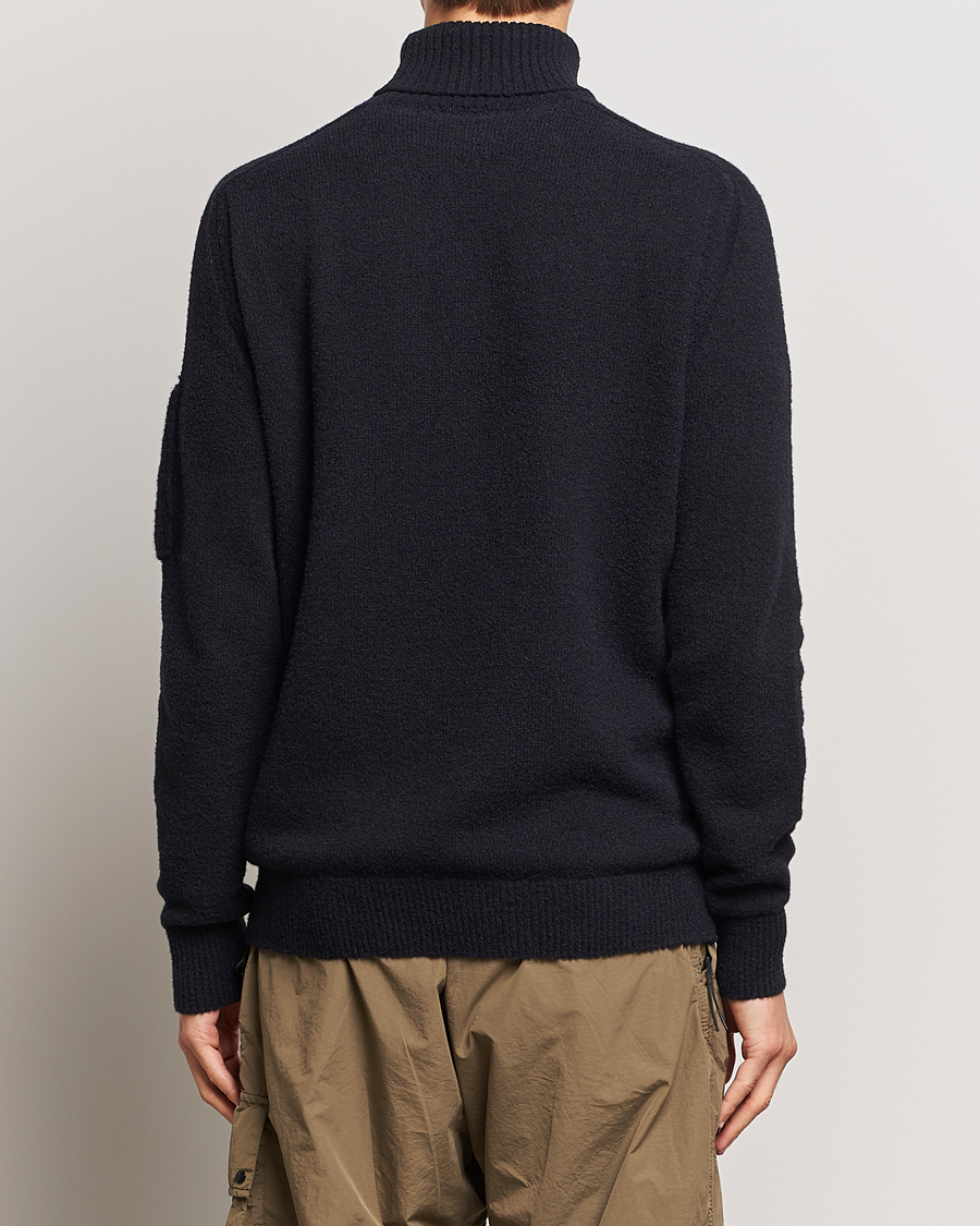 Men | Sweaters & Knitwear | C.P. Company | Fleece Knit Rollneck Black