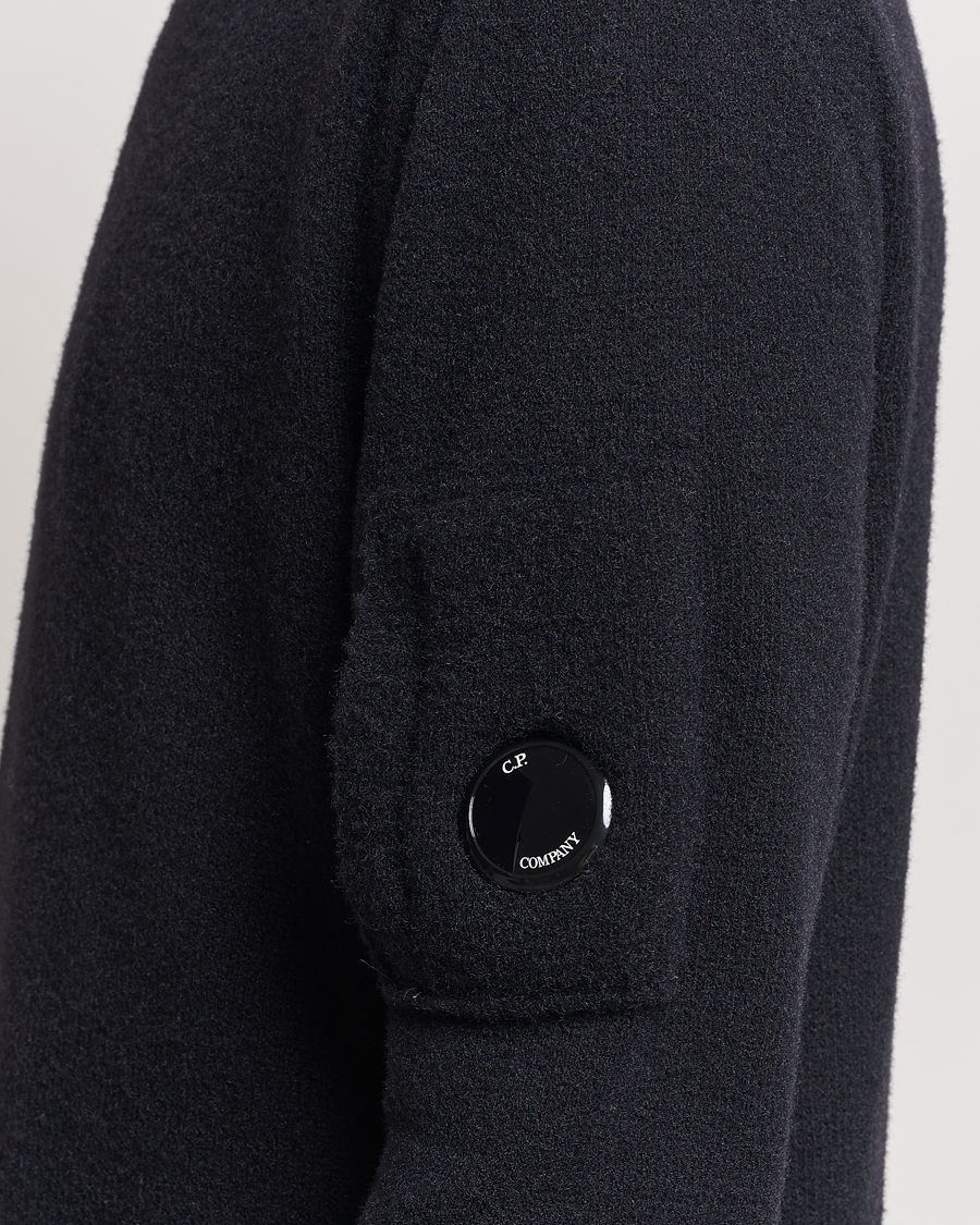 Men | Sweaters & Knitwear | C.P. Company | Fleece Knit Rollneck Black