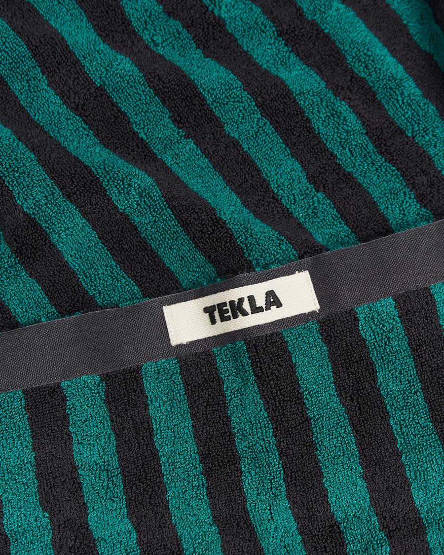 Men | Tekla Organic Terry Beach Towel Ivy Stripes | Tekla | Organic Terry Beach Towel Ivy Stripes