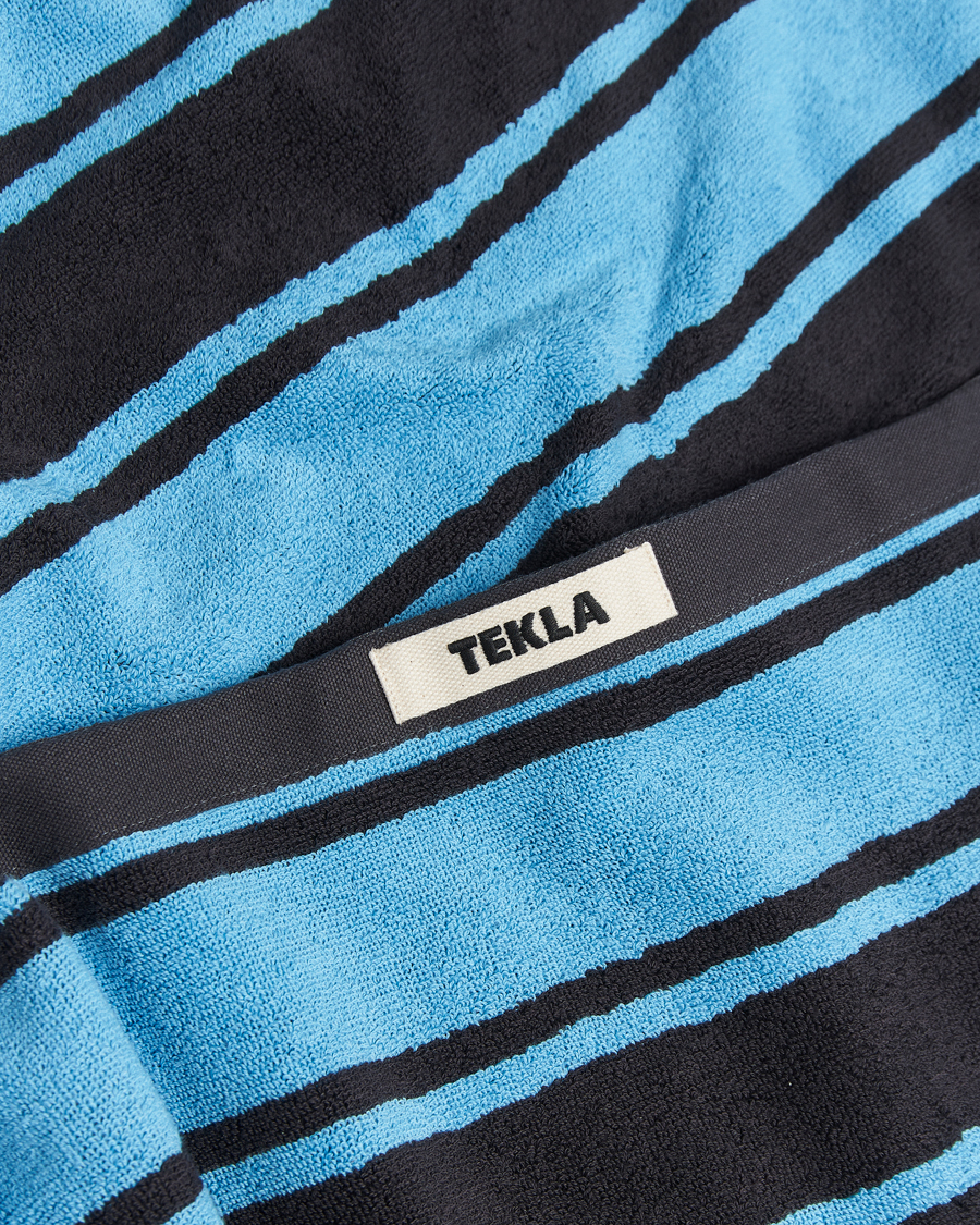 Men | Tekla Organic Terry Beach Towel Liquorice Stripes | Tekla | Organic Terry Beach Towel Liquorice Stripes