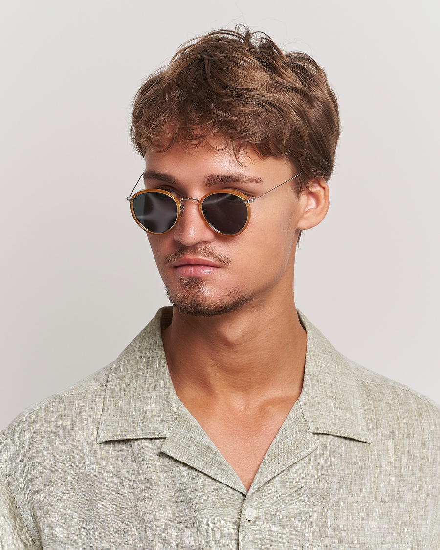 Men | D-frame Sunglasses | EYEVAN 7285 | 717E Sunglasses Silver Honey