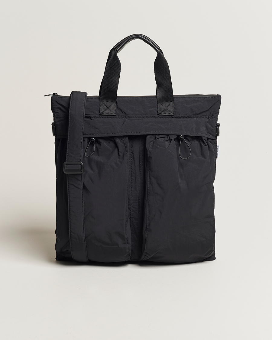 Men | Tote Bags | mazi untitled | Helmet Bag 02 Nylon Tote Black